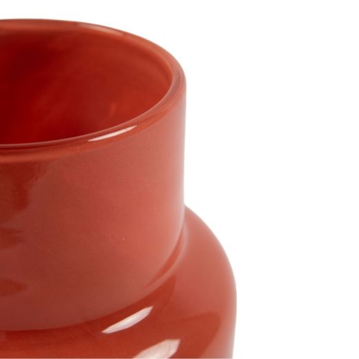 Vase Pien Solid Coral Orange h25 d17