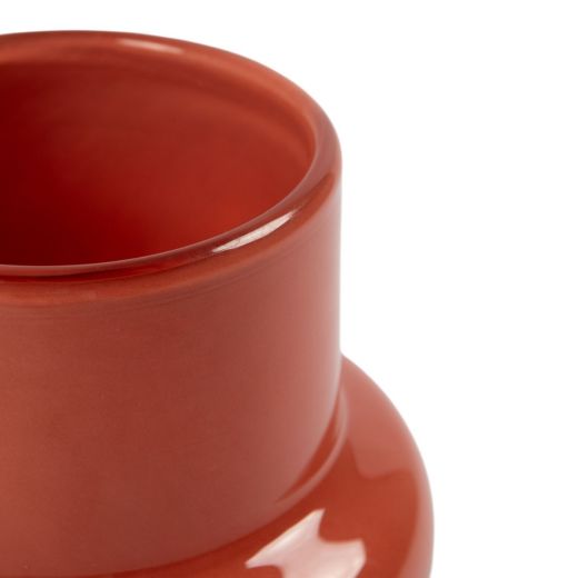 Vase Pien Solid Coral Orange h31 d19