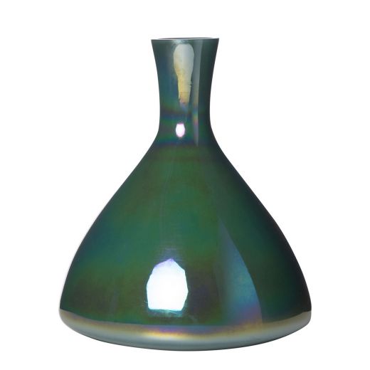 Hubble Vase lustre bleu h28 d23,5cm