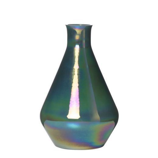 Hubble Vase lustre bleu h27,5 d17,5cm