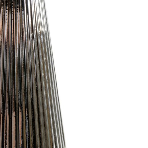 Decoratie Boom zilver metallic h26 d9,5cm