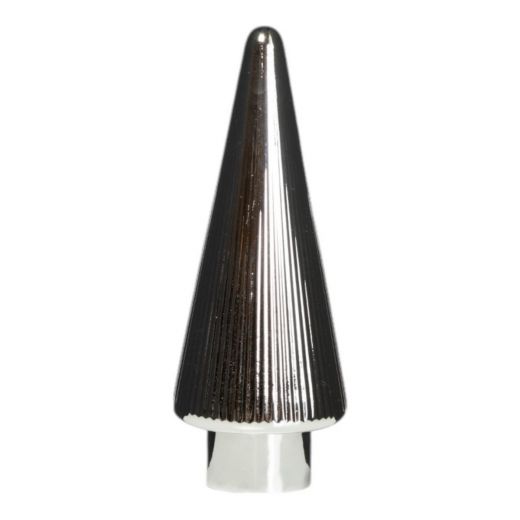 Decoratie Boom zilver metallic h31,5 d11,5cm