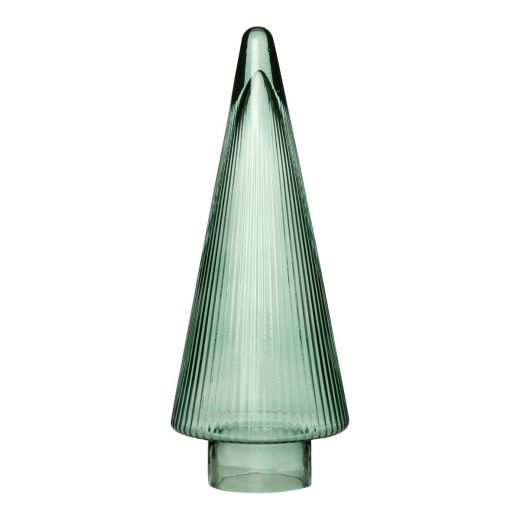 Decoratie Boom groen metallic h31,5 d11,5cm