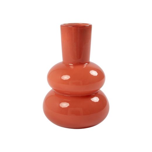 Vase Syb Solid Coral Orange h25 d17,5