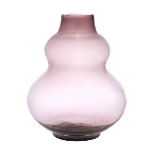 Alice recycle Vase ventre violet h25 d19 