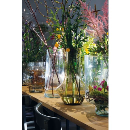 Stag Recycled Vase amber h40 d26 