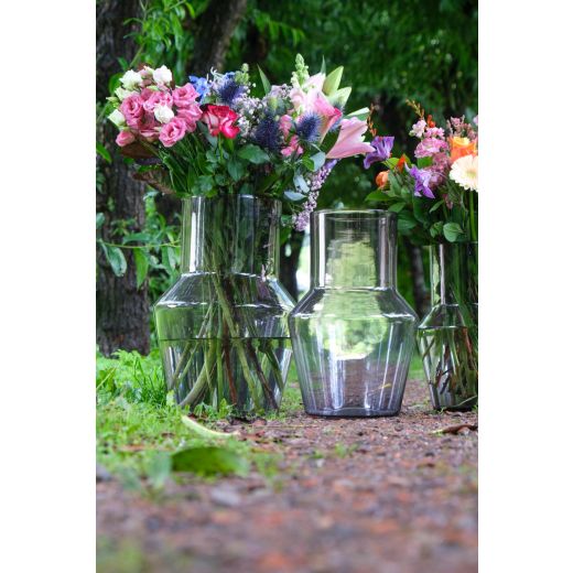 Evie Mouthblown Recycled Vase purple h40 d28 