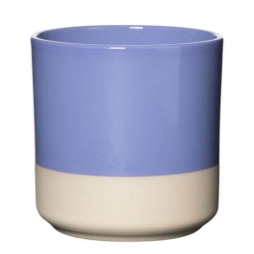 Cylinder Planter Ceramic Dip-Dye Lavender h15 d15 