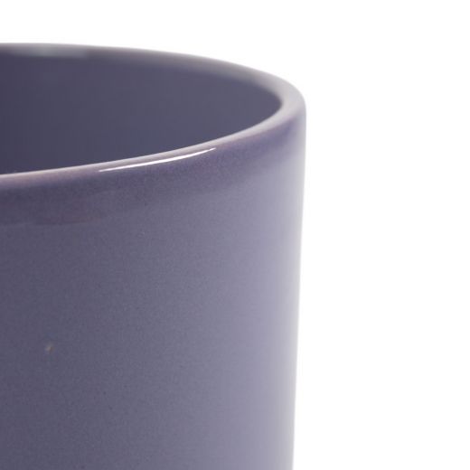 Cylinder Planter Ceramic Dip-Dye Lavender h15 d15 