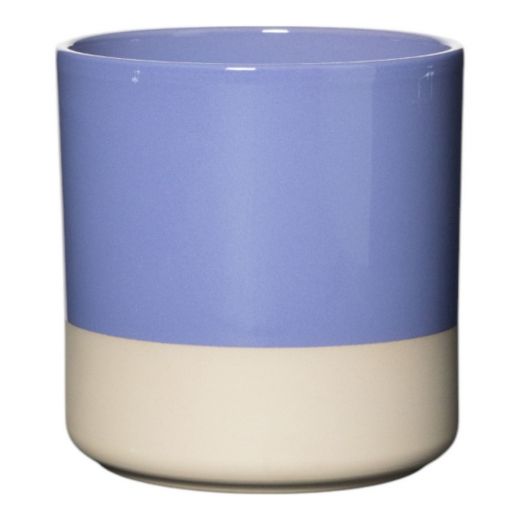 Cylinder Planter Ceramic Dip-Dye Lavender H17 D17