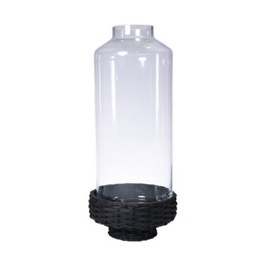 Hanoi Vaas zwart h45 d9,5 d18,5 