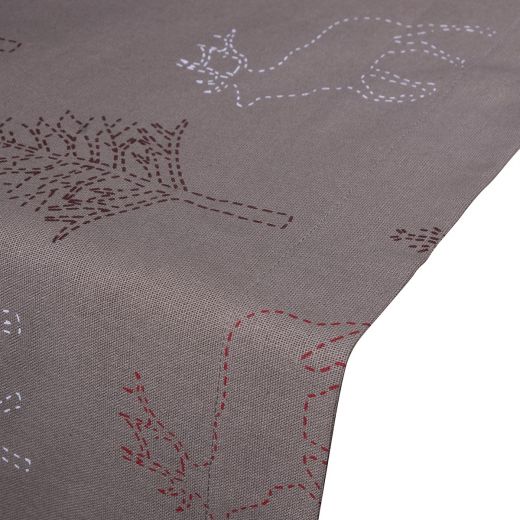 Reindeer Stitch Tablerunner taupe 50x140cm 