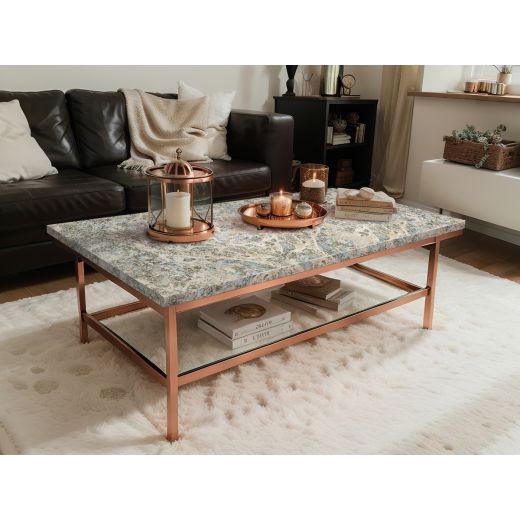 Marble Sebstklebender Folie Grosse Rolle Weiss 45cmx15mtr