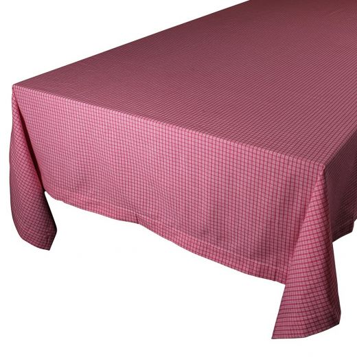 Small Check Tischdecke Tekstil rouge 140x250cm 