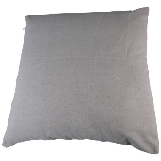 Cushion Two flowers chambray 45x45 turquoise