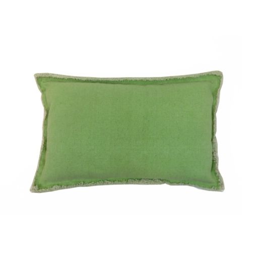 Heavy Stonewash kussen groen 30x50cm 