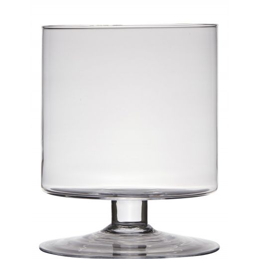 Yvonne Hurricane Vase On Foot h19 d14 