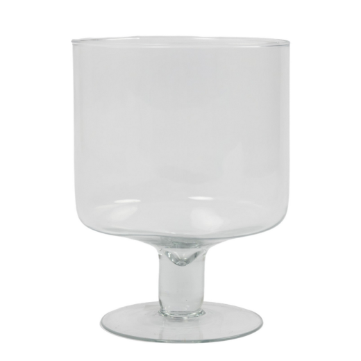 Yvonne Hurricane Vase sur pied h24 d19 