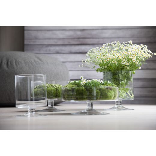 Yvonne Hurricane Vase On Foot h29 d19 