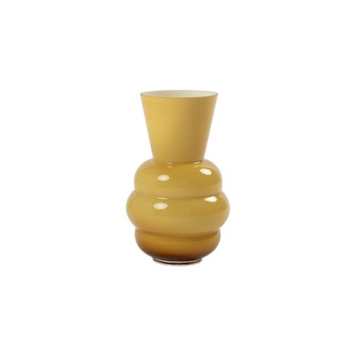Vase Nivelle bernsteinfarben h20 d11,8cm (cc)