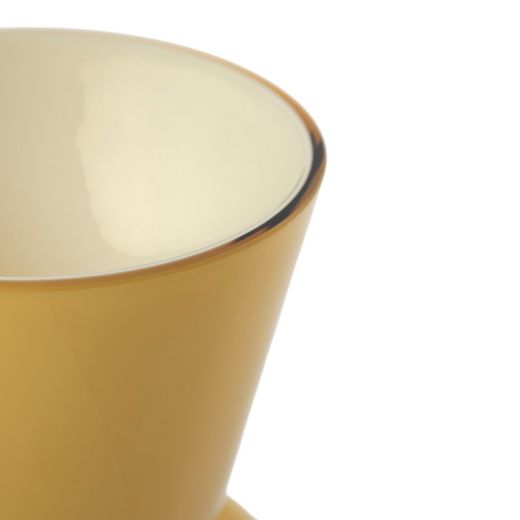 Vase Nivelle bernsteinfarben h20 d11,8cm (cc)