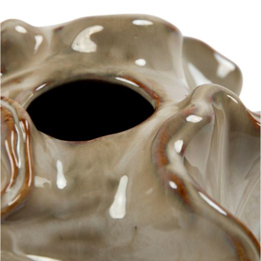 Vase Adam Keramik grün grau h19.5 d21cm