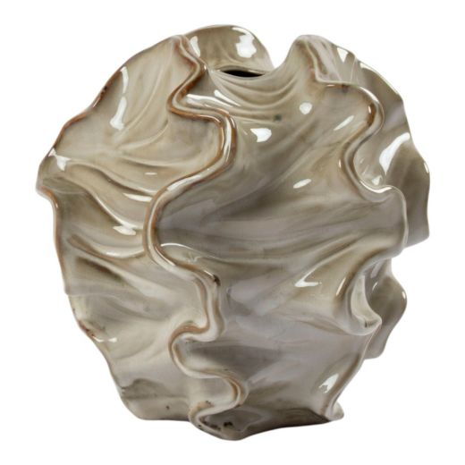 Vase Adam Keramik grün grau h26 d26,8cm