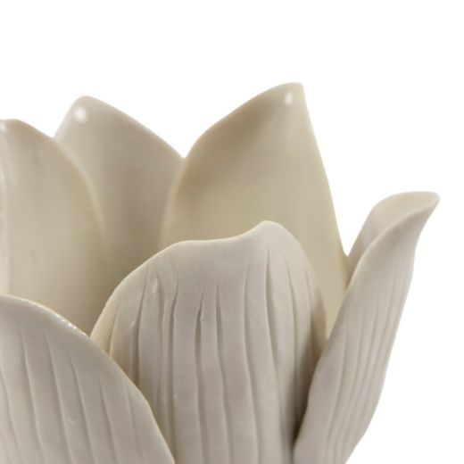 Photophore tulipe blanc h8,5 d9cm