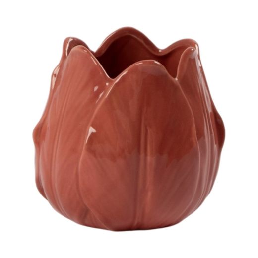 Vase Jackie Blume rosa h13,5 d14cm