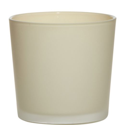 Conner Planter Glass Matt off white h11 d11,5 