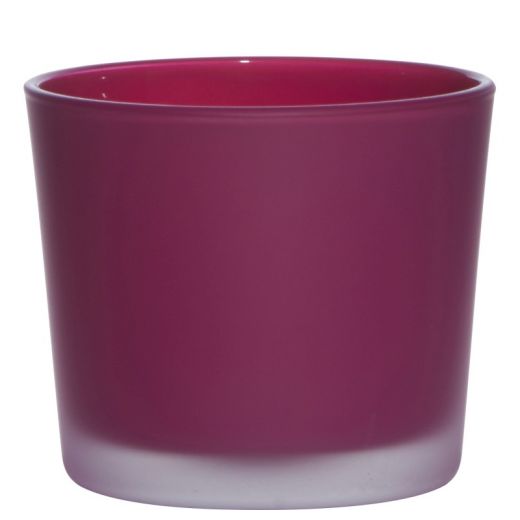 Conner Planter Glass Matt magenta h9 d10 