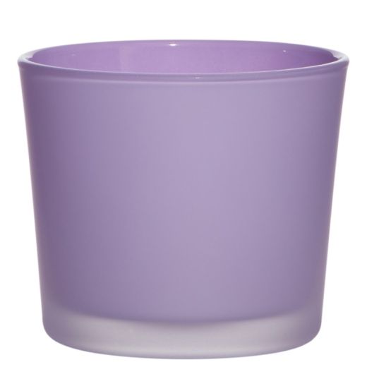 Conner Cache-Pot Glass matt african violet H9 D10 