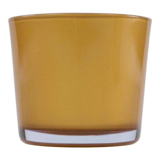Conner Blumentopf Glas Metalloptik Gold h12 d14,5 