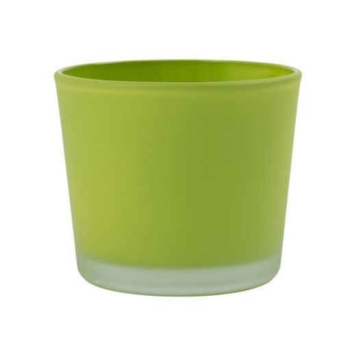 Conner Planter Glass matt light green H12,5 D14,5
