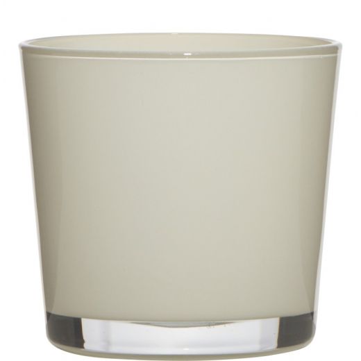 Conner Regular Planter Glass off white h12,5 d14,5 