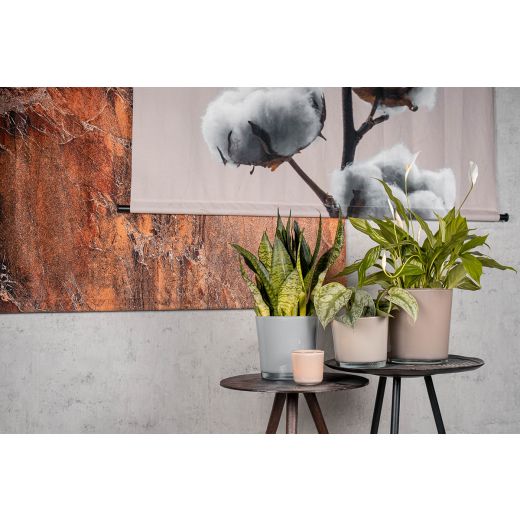 Conner Regular Planter Glass off white h12,5 d14,5 
