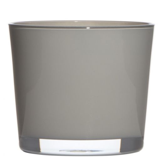 Conner Regular Planter Glass mouse grey h12,5 d14,5 