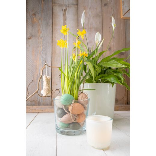 Conner Bloempot glas transparant h12,5 d14,5 