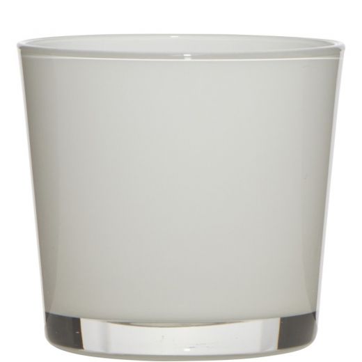 Conner Regular Planter Glass white h12,5 d14,5 