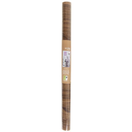 Walnut wood bestfix Self Adhesive Foil Mini Roll brown 45cmx2mtr