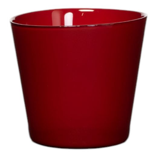 Display Conny Cache-Pot couleur gr/moutarde/corail h12,5 d13,5 