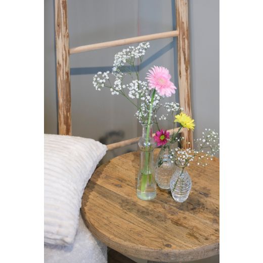Dots Vase bouteille transparent h14 d7 