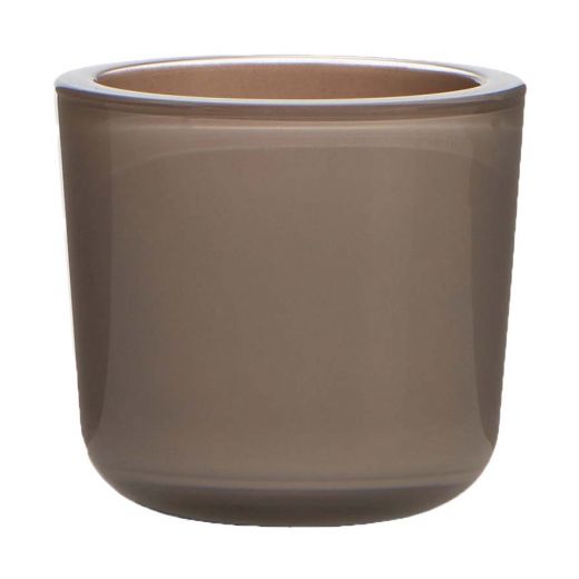 Cooper Regular Planter Glass nature brown h13 d14 