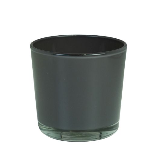 Conner Regular Planter Glass warm grey h16 d17 