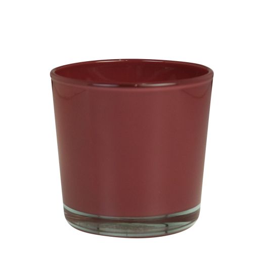 Conner Regular Planter Glass bordeaux red h16 d17 