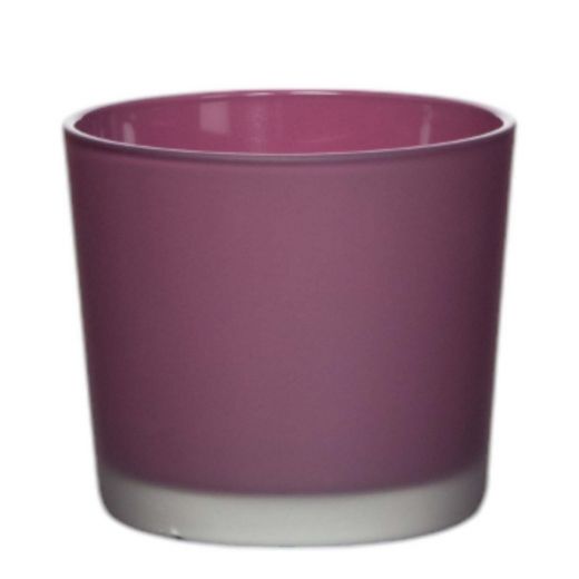 Conner Planter Glass matt grape wine purple h9 d10 