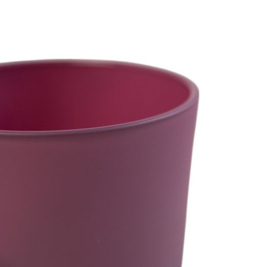 Conner Planter Glass matt grape wine purple h9 d10 