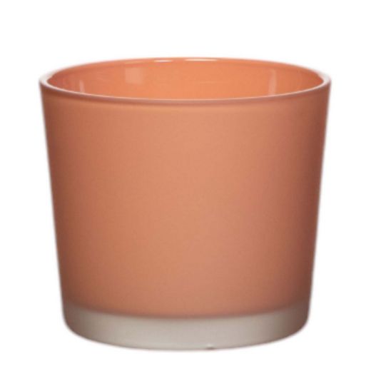 Conner Planter Glass matt carnelian red h9 d10 