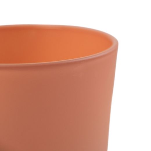 Conner Planter Glass matt carnelian red h9 d10 