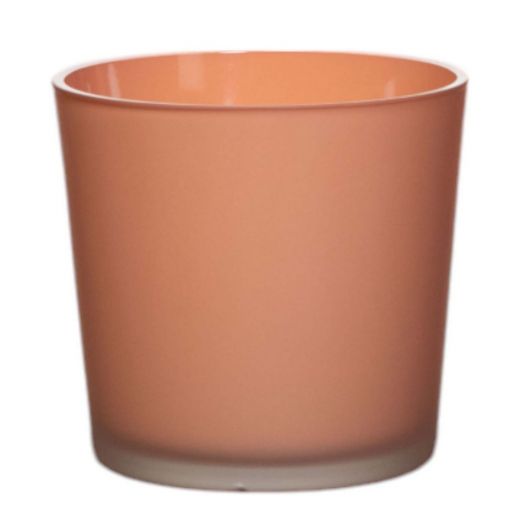 Conner Planter Glass matt carnelian red h11 d11,5 